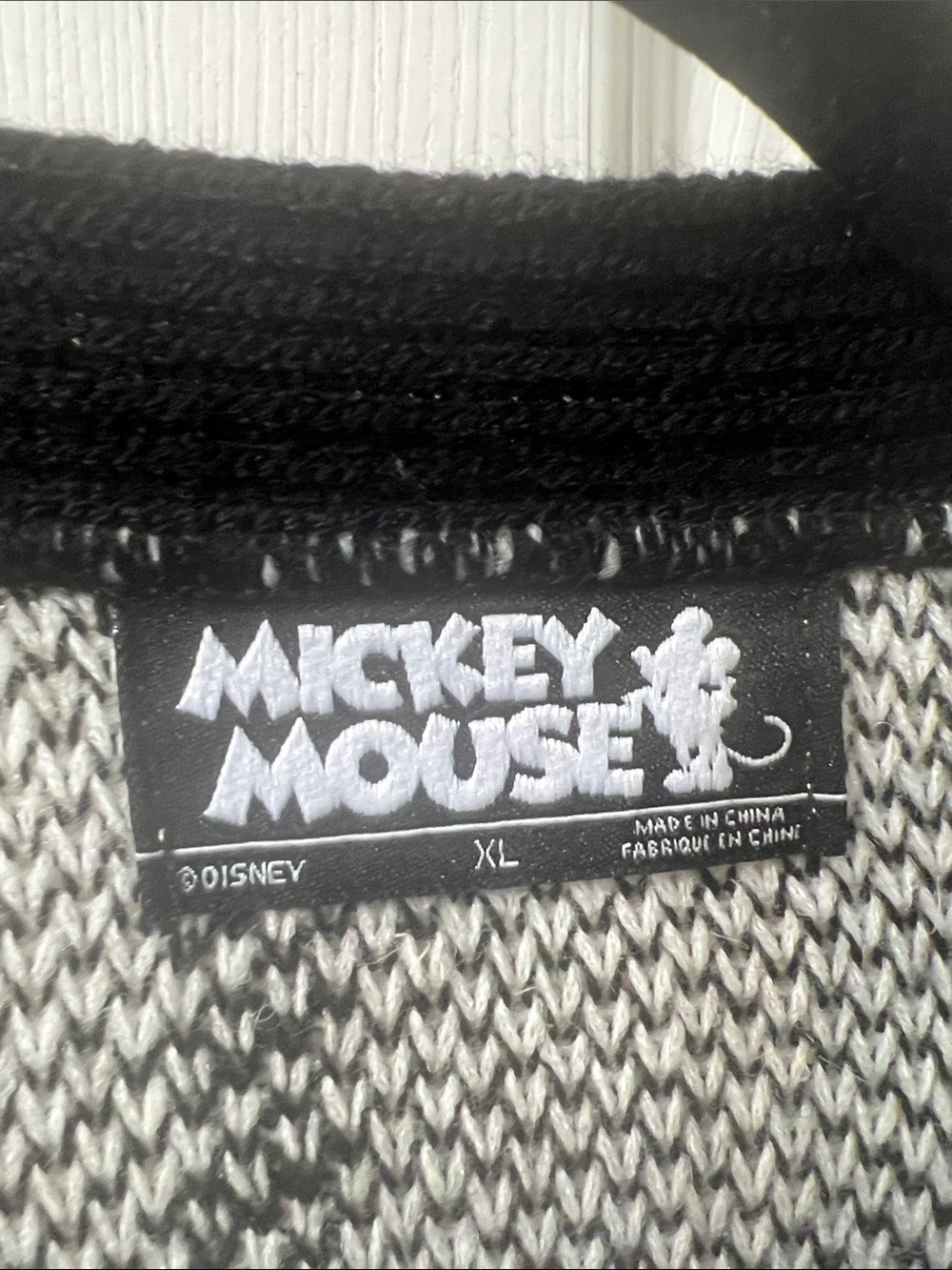 NWT Disney Mickey Mouse Club Gray Button Cardigan Sweater Size XL - Picture 2 of 4